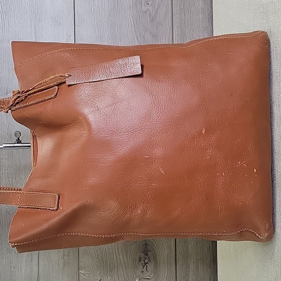 Anthropologie Cut & Paste Los Angeles Leather Tote Shoulder Bag - Picture 2 of 16